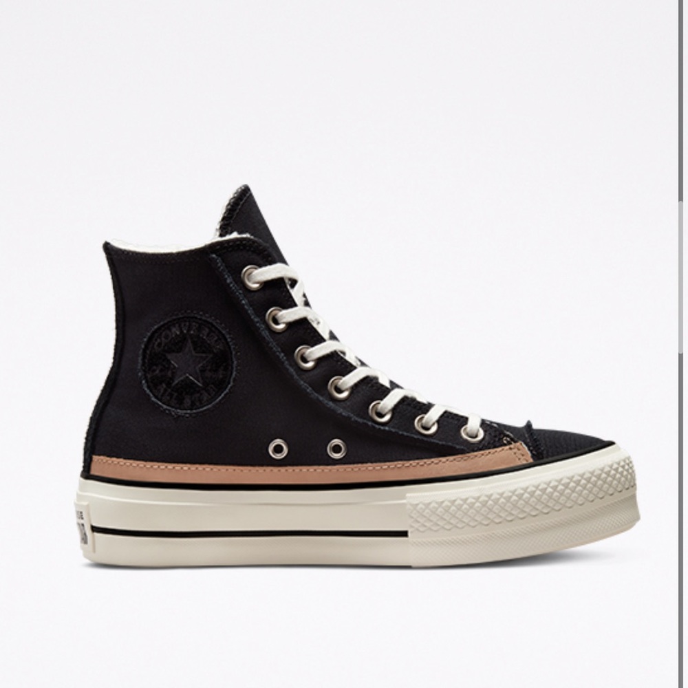 Converse platform high tops- Sherpa lined!!